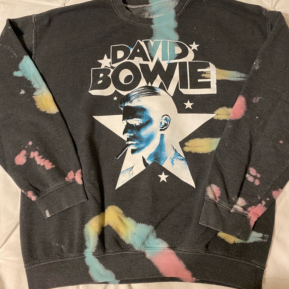 David Bowie crew neck sweatshirt
